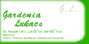 gardenia lukacs business card